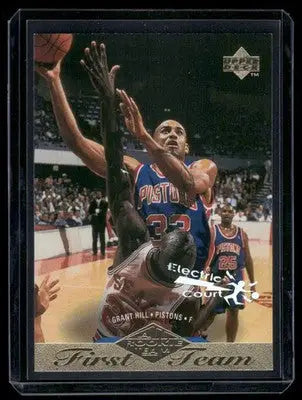 1995 Upper Deck Rookie Class Grant Hill #156 Electric Court Basketball - Basketball Card Single