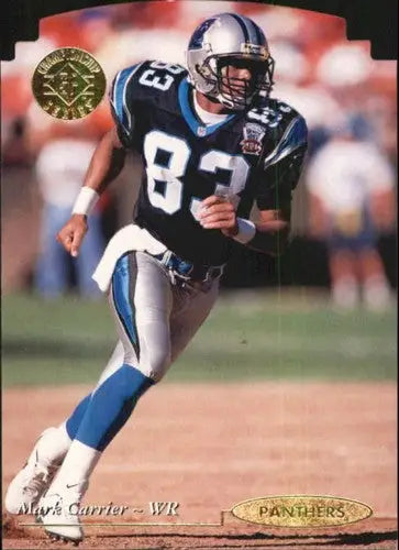 Original gloss Mark Carrier football card from 1995 Upper Deck SP Championship Die Cuts series