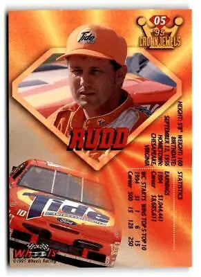 Bobby Rudd racing card from 1995 Wheels Crown Jewels #05 Ricky Rudd collection