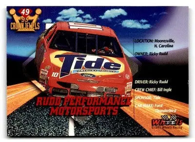 1995 Wheels Crown Jewels #49 Rudd Performance Motorsports - Racing Card Single