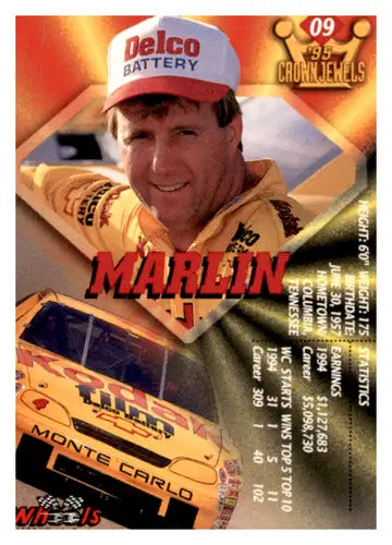 1995 Wheels Crown Jewels #9 Sterling Marlin NM-MT - Racing Card Single