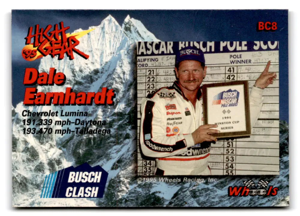 1995 Wheels High Gear Busch Clash #BC8 Dale Earnhardt NM-MT ID:81305 - Racing Card Single