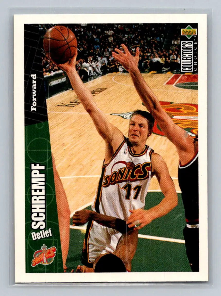 1996-97 Collector’s Choice #145 Detlef Schrempf Seattle SuperSonics - Basketball Card Single