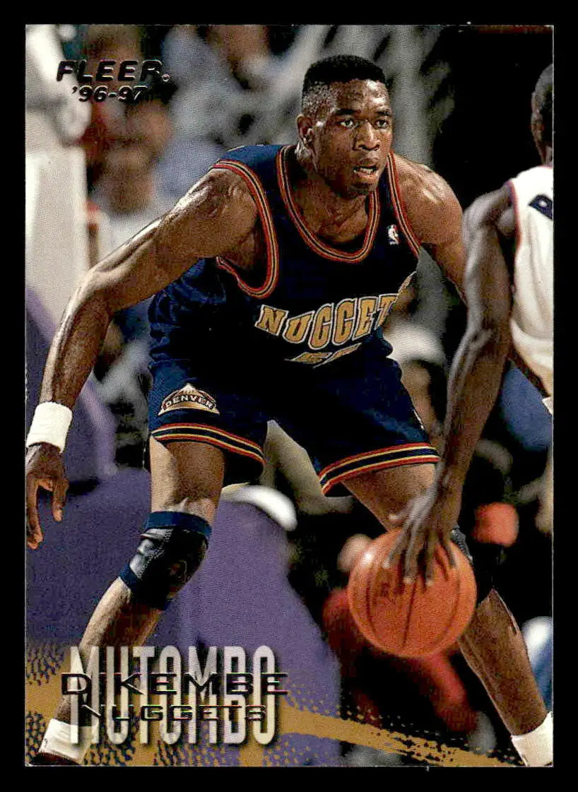 1996-97 Fleer #27 Dikembe Mutombo Base Denver Nuggets - Basketball Card Single