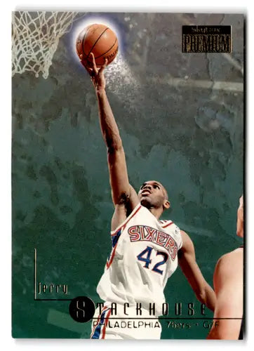 1996-97 SkyBox Premium #86 Jerry Stackhouse NM Near Mint 76ers ID:82475 - Basketball Card Single