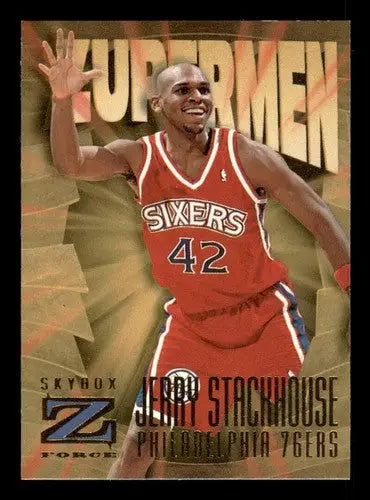 1996-97 SkyBox Z-Force #195 Jerry Stackhouse NM-MT ZUP ID:82467 - Basketball Card Single
