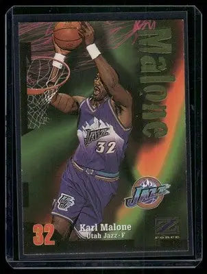 1996-97 SkyBox Z-Force Karl Malone #32 Basketball - Basketball Card Single