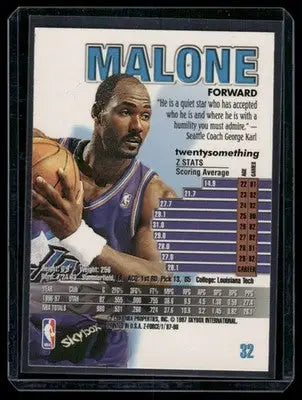 1996-97 SkyBox Z-Force Karl Malone #32 Basketball - Basketball Card Single