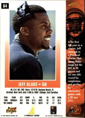 1996 Action Packed #84 Jeff Blake NM-MT Bengals - Football Card Single