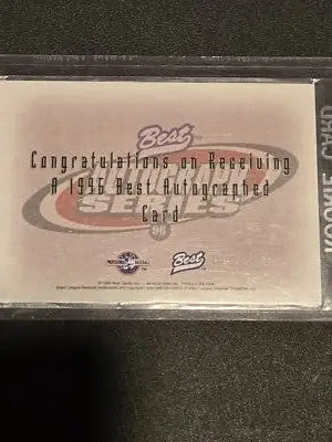 1996 Best #NNO Mark Redman Autographs - Baseball Card Single
