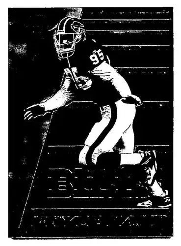 Original gloss football player in uniform Bryce Paup Buffalo Bills football card