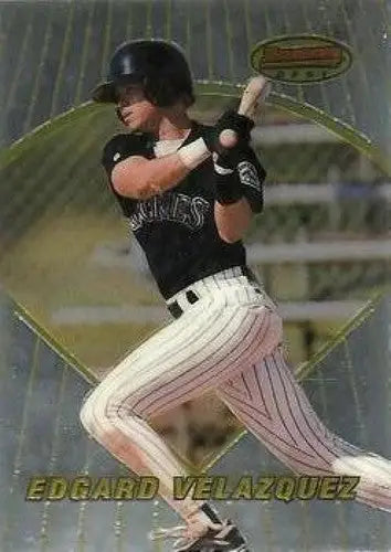 1996 Bowman’s Best #132 Edgard Velazquez NM-MT RC Rookie Rockies - Baseball Card Single