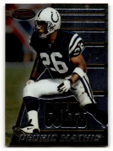 Original gloss football card featuring Dedric Mathis Indianapolis Colts player