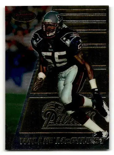 Original gloss Willie McGinest football card from 1996 Bowman’s Best series