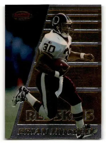Original gloss football trading card featuring Brian Mitchell Washington Redskins