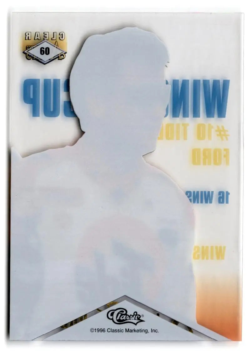 1996 Classic Clear Assets #60 Ricky Rudd - Racing Card Single
