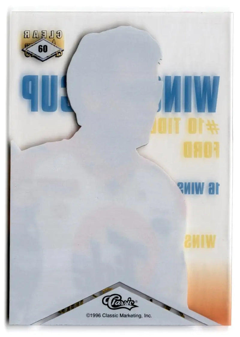 1996 Classic Clear Assets #60 Ricky Rudd - Racing Card Single