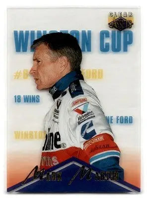 1996 Classic Clear Assets #66 Mark Martin - Racing Card Single