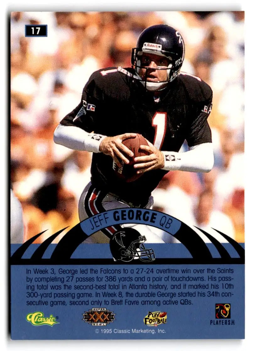 1996 Classic NFL Experience #17 Jeff George - Football Card Single