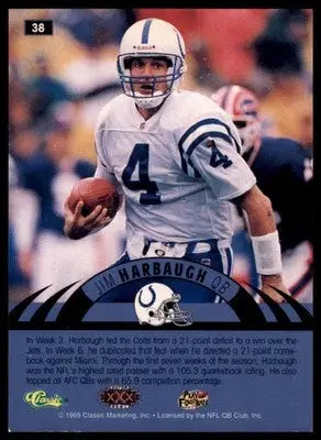 1996 Classic NFL Experience Jim Harbaugh 38 Indianapolis Colts