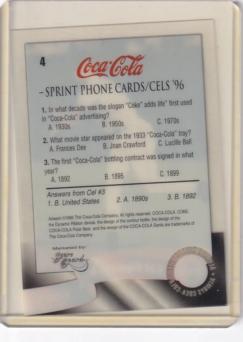 1996 COCA COLA #4 CAL RIPKEN JR- BALTIMORE ORIOLES - Other