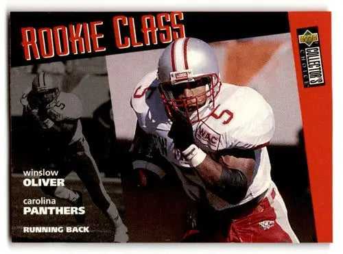 1996 Collector’s Choice #42 Winslow Oliver Carolina Panthers Footbal ID:59889 - Football Card Single