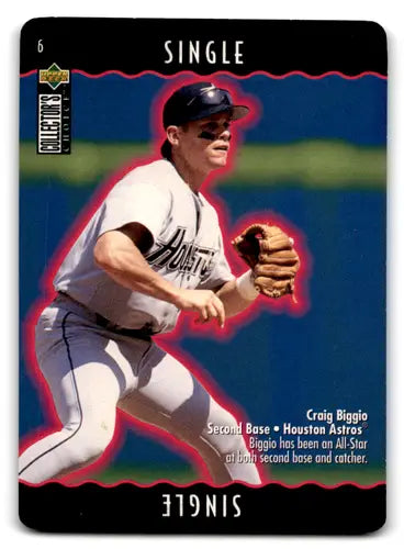 1996 Collector’s Choice You Make The Play #6a Craig Biggio NM-MT Astros ID:67194 - Baseball Card Single