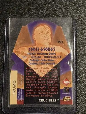 1996 Collector’s Edge #PR1 Eddie George - Football Card Single
