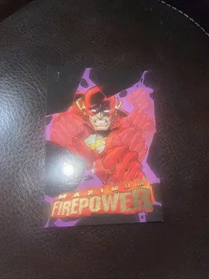 Flash Maximum Firepower trading card from 1996 DC Outburst Firepower Maximum Firepower series
