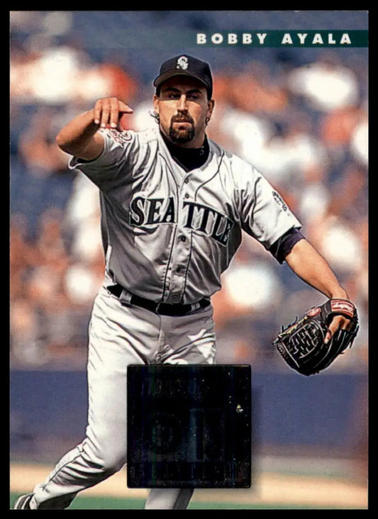 1996 Donruss Bobby Ayala 199 Seattle Mariners NM - Baseball Card Single