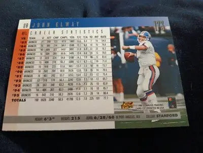 1996 Donruss - John Elway #173. Denver Broncos. NRMT+ - Football Card Single