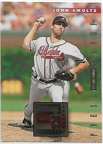 1996 Donruss Press Proofs #363 John Smoltz NM-MT Braves - Baseball Card Single