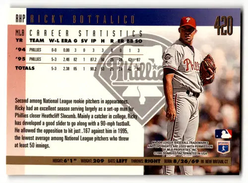 1996 Donruss Press Proofs #420 Ricky Bottalico NM-MT Phillies ID:59172 - Baseball Card Single