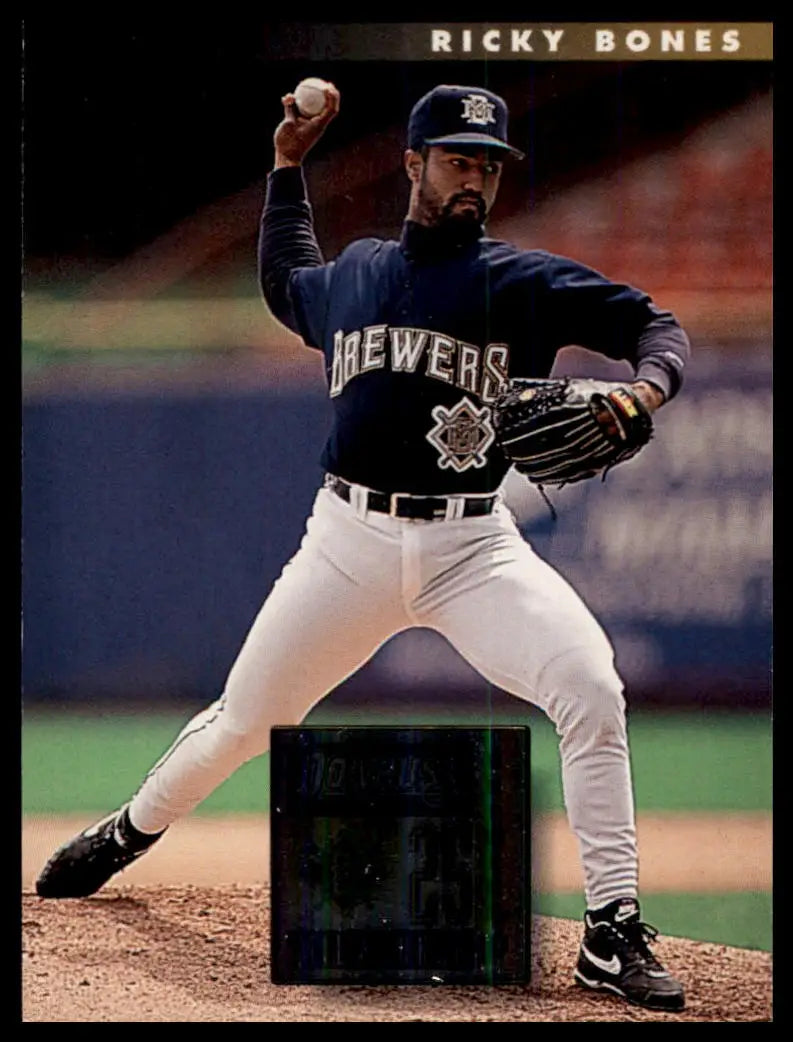 1996 Donruss Ricky Bones 118 Milwaukee Brewers NM - Baseball Card Single