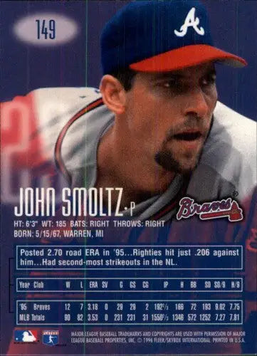 1996 E-Motion XL #149 John Smoltz NM-MT Braves - Baseball Card Single