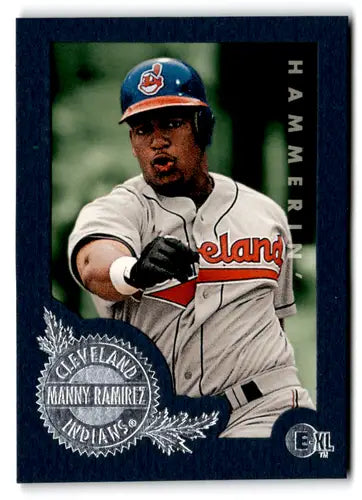 Manny Ramirez baseball card from 1996 E-Motion XL with mint Indians and original gloss