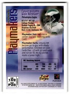 1996 Finest #169 Calvin Williams - Football Card Single