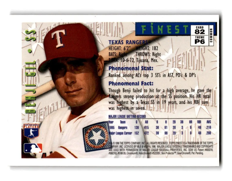 1996 Finest #82 Benji Gil - Baseball Card Single