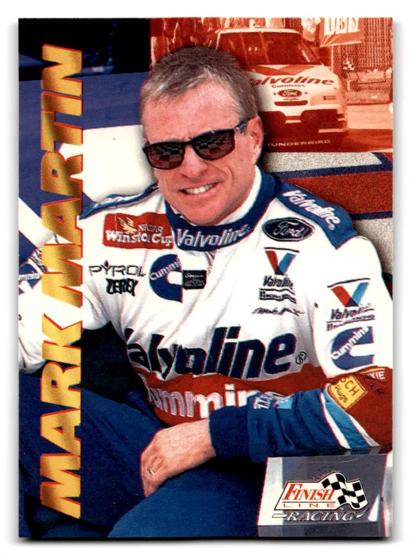 1996 Finish Line #8 Mark Martin - Racing Card Single