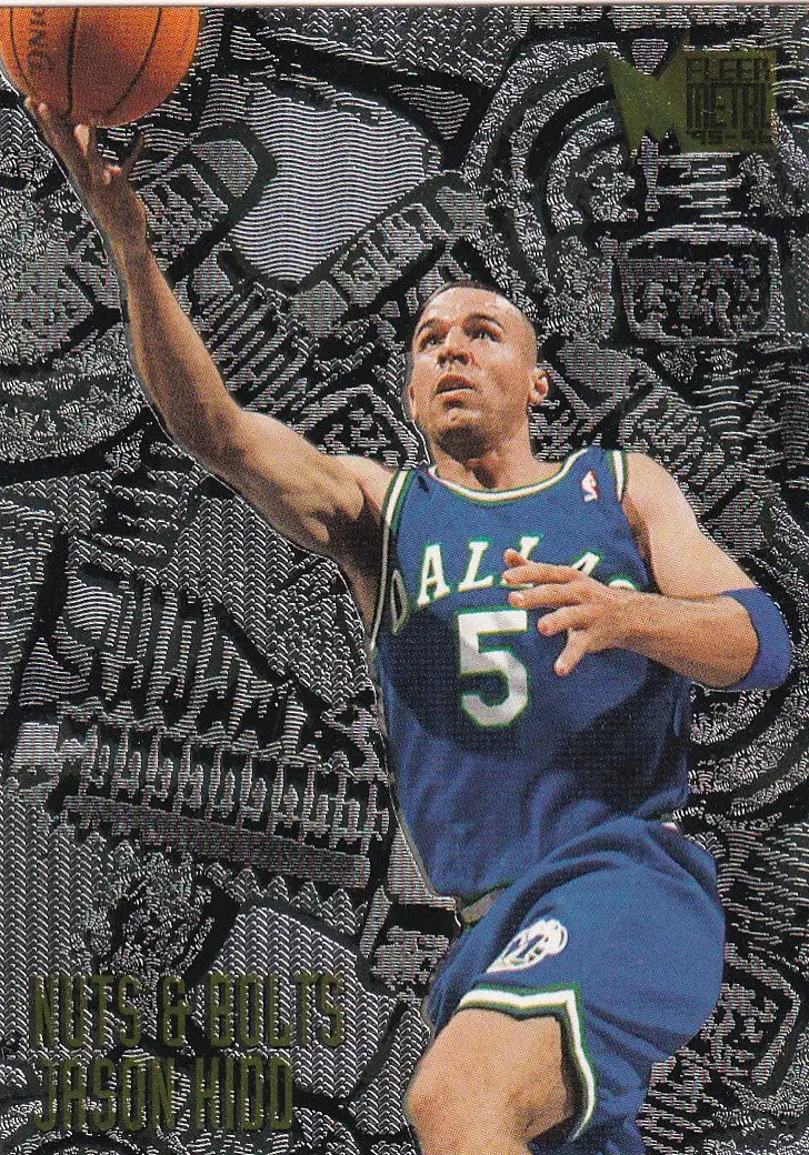 1996 FLEER #213 JASON KIDD METAL- DALLAS MAVERICKS - Basketball Card Single