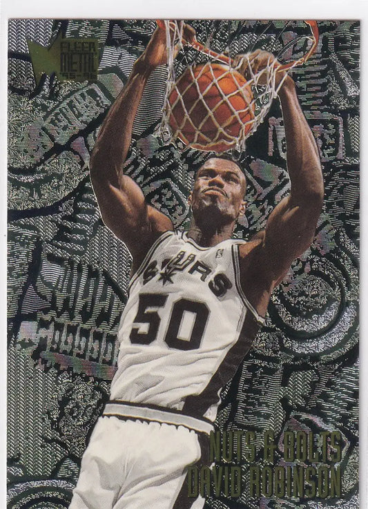 1996 FLEER #217 DAVID ROBINSON NUTS AND BOLTS- SAN ANTONIO SPURS - Basketball Card Single