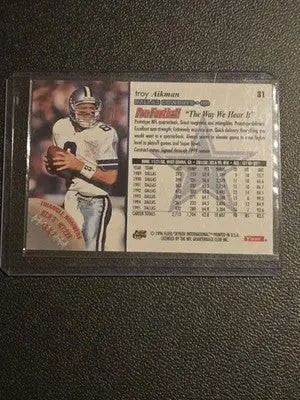 1996 Fleer #31 Troy Aikman - Football Card Single