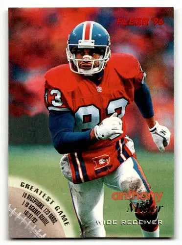 Original gloss football trading card of Anthony Miller Denver Broncos team collection