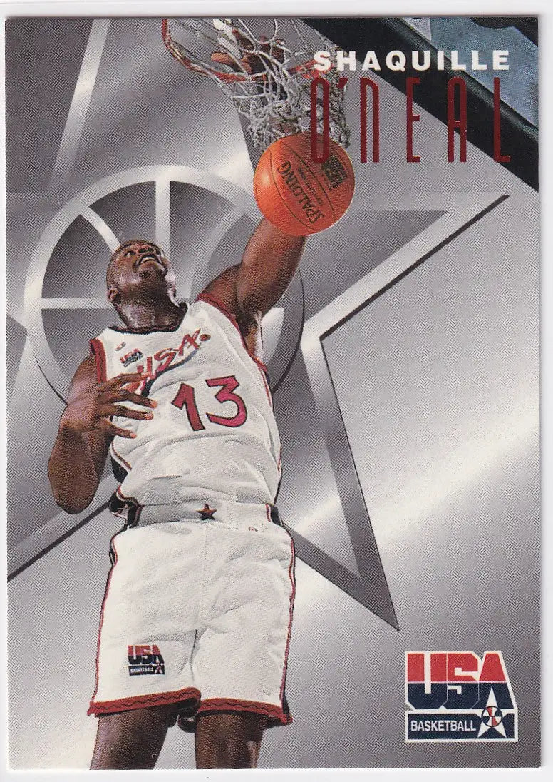 1996 FLEER #7 SHAQUILLE ONEAL USA- LOS ANGELES LAKERS - Basketball Card Single
