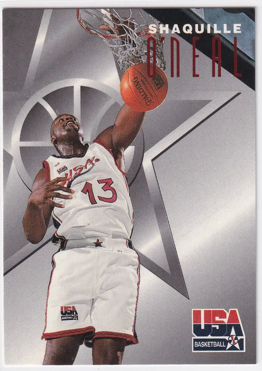 1996 FLEER #7 SHAQUILLE ONEAL USA- LOS ANGELES LAKERS - Basketball Card Single