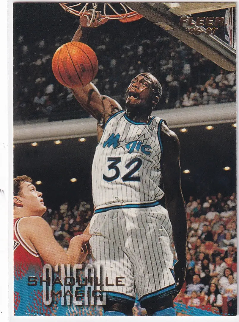 1996 FLEER #79 SHAQUILLE ONEAL- ORLANDO MAGIC - Basketball Card Single