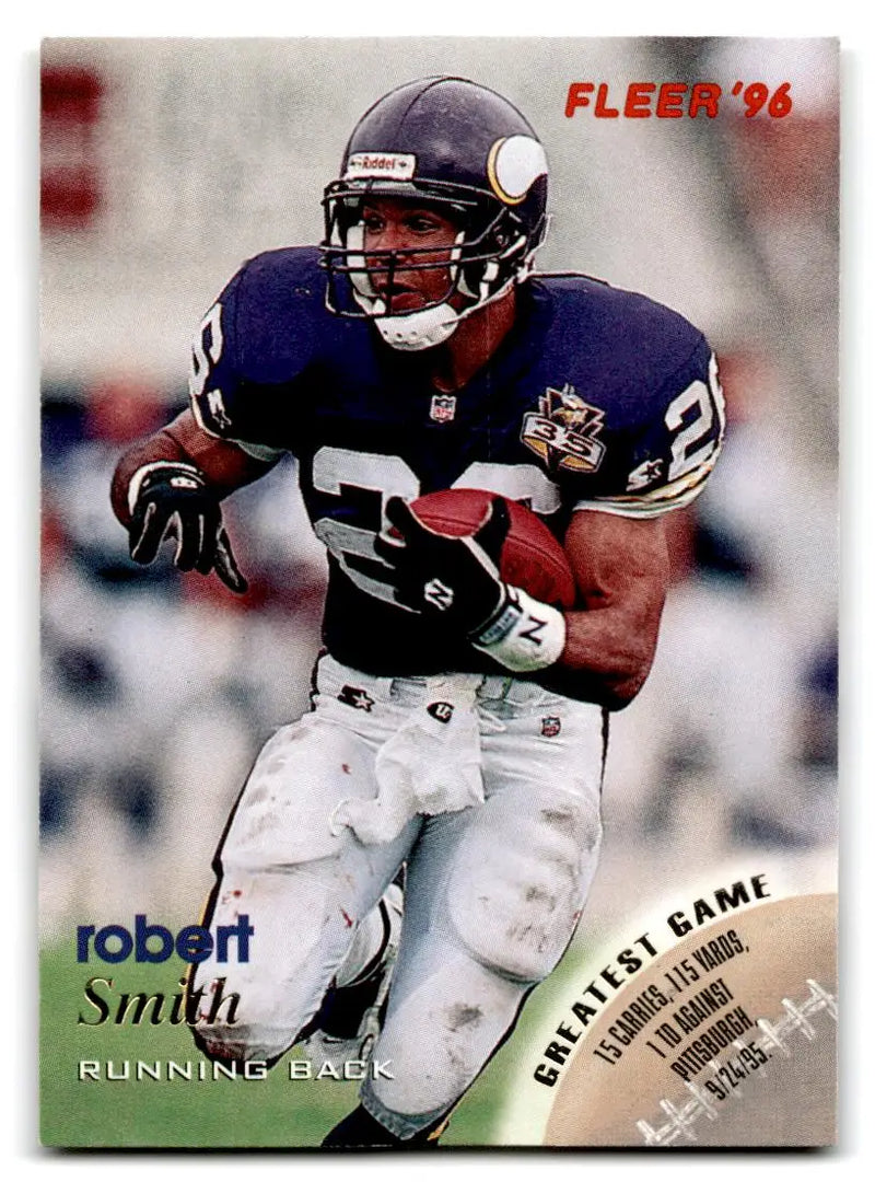 1996 Fleer #80 Robert Smith - Football Card Single