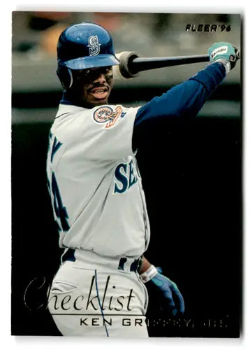 1996 Fleer Checklists #2 Ken Griffey Jr. NM Near Mint Mariners ID:83582 - Baseball Card Single