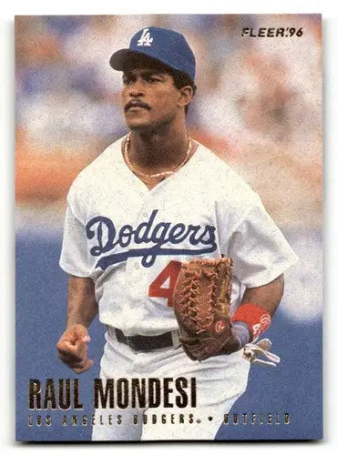 1996 Fleer Los Angeles Dodgers #12 Raul Mondesi Los Angeles Dodgers ID:63547 - Baseball Card Single