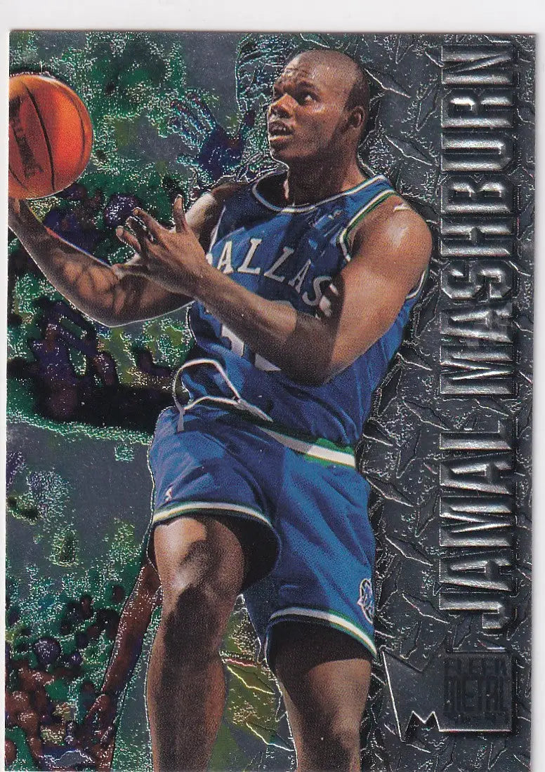 1996 FLEER METAL #23 JAMAL MASHBURN- DALLAS MAVERICKS - Basketball Card Single